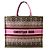 Christian Dior Botanical Print Tote Bag Mehrfarben Lila Khaki