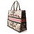 Christian Dior Large Canvas Tote Bag Mehrfarben Beige - Ansicht 2