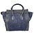 Céline Borsa Celine Luggage Mini in Navy Blu navy - vista 3