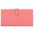 Cartera larga Hermès Bearn Soufflé en rosa - vista 3