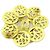 Chanel Vintage CC Flower Texturiertes Metall Golden - Ansicht 2