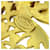 Logo Chanel CC placcato oro D'oro - vista 4