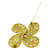 Logo Chanel CC placcato oro D'oro - vista 5