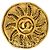 Chanel Vintage Round CC Sun Metal D'oro