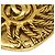 Chanel Vintage Round CC Sun Metal D'oro - vista 2