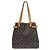 Borsa a tracolla verticale Louis Vuitton Monogram Batignolles Marrone