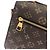 Borsa Louis Vuitton Monogram Pochette Métis MM Marrone - vista 4