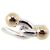 Anello Love Knot in argento sterling e oro giallo 18K di Tiffany & Co.