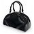 Prada Bowler Bag aus schwarzem Nylon und Leder - Ansicht 3