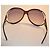 Gafas de sol oversize Valentino Garavani Castaño - vista 5