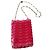 Paco Rabanne Mini Hawaï Borsa a tracolla rosa - vista 9