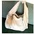 Jimmy Choo Borsa Hobo in Pelle Avorio con Borchie Bianco - vista 2