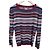 Dolce & Gabbana Maglione a righe in misto lana Marrone Rosa Rosso Blu Grigio Crudo Giallo