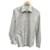 Prada Camicia in cotone a righe Bianco Verde  - vista 1