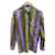 Camicia a righe Gianni Versace Verde Porpora
