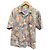 Camicia Moschino Jeans a maniche corte stampa floreale Multicolore Arancione Grigio Giallo