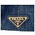 Borsa Tote Prada Canapa Denim Blu - vista 8