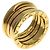 Bulgari Anello Bvlgari B-zero1 3-Band in oro giallo 18K - vista 2