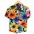 Love Moschino Camicia a maniche corte floreale Nero Rosa Blu Multicolore Verde Arancione Giallo