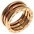 Bulgari Anello Bvlgari B-zero1 a 2 bande in oro rosa 18K - vista 2