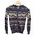 M Missoni Chevron Strick-Cardigan Multicolour Mehrfarben Dunkelviolett