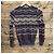 M Missoni Chevron Strick-Cardigan Multicolour Mehrfarben Dunkelviolett - Ansicht 3