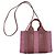Borsa 2-Way Chloé Woody Mini Rosa Bordò - vista 2