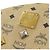 Mochila MCM com estampa total e tachas Bege - vista 12