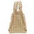 Mochila MCM com estampa total e tachas Bege - vista 2