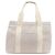 Borsa Tote Loewe Anagram Button Grigio - vista 2