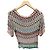 Top de punto Missoni multicolor Castaño Blanco Beige Verde Azul claro