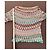 Top de punto Missoni multicolor Castaño Blanco Beige Verde Azul claro - vista 6