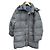 Moncler Grey Wool Blend Down Puffer Coat