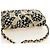 CHANEL Mini Matelasse Chain Shoulder Pouch Satin Beige Silver CC Auth 188736M Argento - vista 6