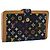 LOUIS VUITTON Portefeuille Viennois Multicolor Black M92988 Auth 188893A Nero