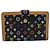 LOUIS VUITTON Portefeuille Viennois Multicolor Black M92988 Auth 188893A Nero - vista 13