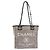 CHANEL Deauville Line Chain Canvas Tote Bag Grau Silber CC Authentisch bs35696 Braun - Ansicht 13
