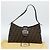 FENDI Zucca Canvas Mamma Baguette Shoulder Bag Black Brown Auth 188964V Marrone Nero - vista 12