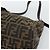 FENDI Zucca Canvas Mamma Baguette Shoulder Bag Black Brown Auth 188964V Marrone Nero - vista 14