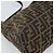 FENDI Zucca Canvas Mamma Baguette Shoulder Bag Black Brown Auth 188964V Marrone Nero - vista 15