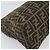 FENDI Zucca Canvas Mamma Baguette Shoulder Bag Black Brown Auth 188964V Marrone Nero - vista 17
