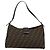 FENDI Zucca Canvas Mamma Baguette Shoulder Bag Black Brown Auth 188964V Marrone Nero - vista 2