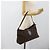 FENDI Zucca Canvas Mamma Baguette Shoulder Bag Black Brown Auth 188964V Marrone Nero - vista 26