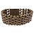 Bracciale CHANEL Metallo Tonalità Oro CC Auth BA13634M - vista 3