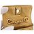 CHANEL Matelasse Chain Pouch Lamb Skin Gold CC Auth bs35703V D'oro - vista 19