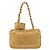 CHANEL Matelasse Chain Pouch Lamb Skin Gold CC Auth bs35703V D'oro - vista 2