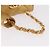 CHANEL Matelasse Chain Pouch Lamb Skin Gold CC Auth bs35703V D'oro - vista 7