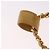 CHANEL Matelasse Chain Pouch Lamb Skin Gold CC Auth bs35703V D'oro - vista 8