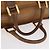 Borsa Boston LOEWE Anagram in pelle marrone oro Auth bs35675 D'oro - vista 7