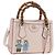 Borsa a Mano GUCCI Bamboo in Pelle 3way Oro Rosa 841488 Auth 185846SM D'oro